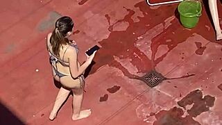 hey neighbor, wanna peek at these argentinian bikini babes sunbathing??