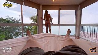 Amateur Practices Sloppy Deepthroat Blowjob Before Pov Fuck