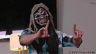 Stepdad and uncles join webcam group blowjob with teen