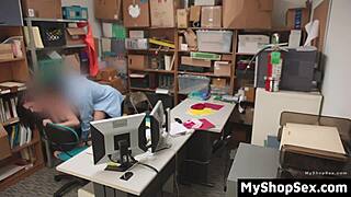 shoplifting teen suspect bent over fucked doggystyle cowgirl by cop avoids arrest myshopsex