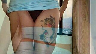 redhead fitness babe hands over room key for my monster cock pounding