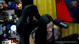 bi mejia moans loud getting fucked on podcast table as ruan kisses her sexy feet toes