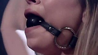 Strapped cutie bound choked whipped then anal fucked deep hardcore