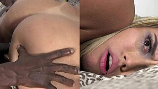 my black stepdad fucks me hard with huge cock alone at home