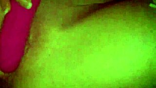 Blonde bombshell slams huge dildo deep craving cum explosion