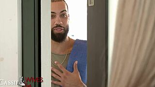 married cassidy luxe rides mechanic's cock cowgirl to creampie!