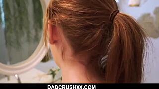 Ginger teen stepdaughter Maya Kendrick fucked POV while brushing teeth!