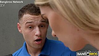 step mommy's shower turns into bent over big tit doggystyle pounding!