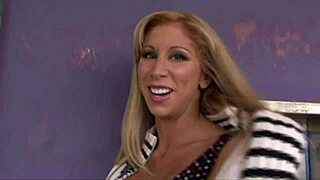 Muscle boy pounds big tit milf Morgan Ray doggystyle deepthroat on bed hardcore