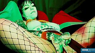 Tattooed Tenshii Tushii Feels Deep Thrill in Rough Fucking Domination