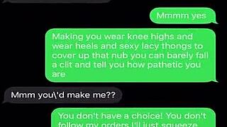 you won't believe how i sext my sissy bitch into total emasculation and humiliation