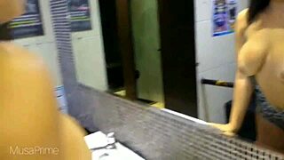 Novinha Musa Prime's Big Ass Takes Monster Cock Hard in Bathroom Fuck