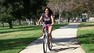 shaved teen slut puts out for muscular bodybuilder's facial cumshot need