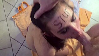 hardcore face fucking compilation chokes gagging whore deepthroat monster cock rough slapping