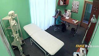 horny czech milf patient cured with doctor's pussy massage turning into hospital fuck