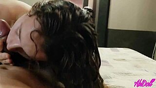 hey wanna see her sucking his dick right after the shower?