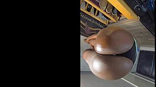 man this ebony queen's big ass tease drives you crazy good