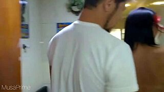 Novinha Musa Prime's Big Ass Takes Monster Cock Hard in Bathroom Fuck