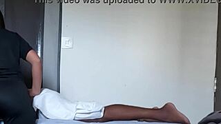 hey, ever tried a special salon massage that gets handsy quick?