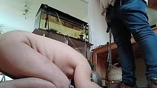 French milf bound and humiliated licks boots begging for more 😈🔥