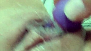 Vibrator soaked in wet juices now!