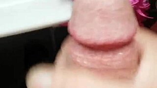 uhh handjob feels so good with that bra squeezing my cock