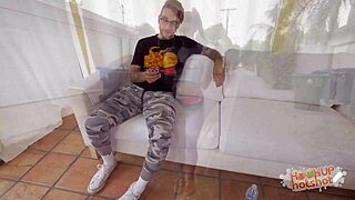 zoey laine smiles then gags on fat cock, want more?