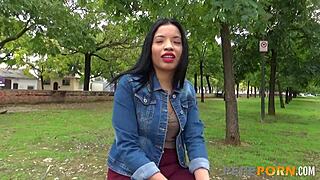 19yo filipina susan bends over for hard doggystyle pussy pounding and cumshot