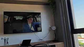 my horny latina neighbor strips then rides my bbc pov style