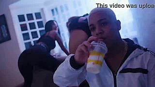 Black Nerd Pounds Pale Girl's Tight Holes in Wild Hardcore Session