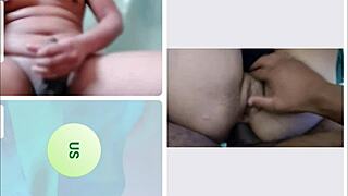 Amateur Webcam Wife's Ass Fucked Hard Client Cums Gushing Inside