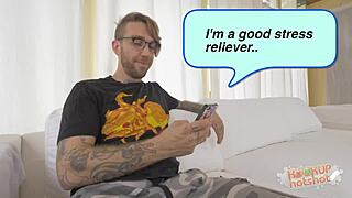 zoey laine smiles then gags on fat cock, want more?