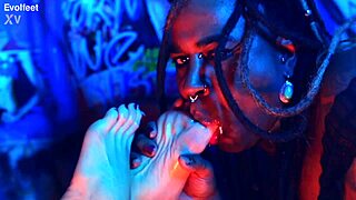 Femdom Goddess Forces Foot Lick Suck Toe Gagging Choke Spitting Domination Total!