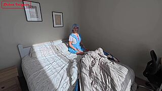 Shinji confesses to Rei while pounding her tight pussy in wild Evangelion cosplay!