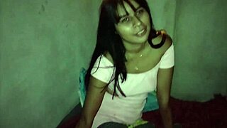 hey i gave shelter to this street guy and he thanks me with a deep blowjob then fucks my pussy hard