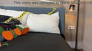 did that all natural big tits big ass college girl really turn her halloween try on into straight porn?