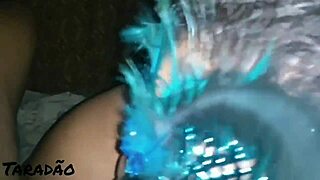 bbw puta asiática toma pica anal profunda y leche en la cara