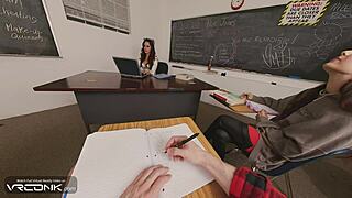 Skinny Violet's Uniform Ripped! Incredibles Cosplay Parody Fucks Monster Cock on Desk!