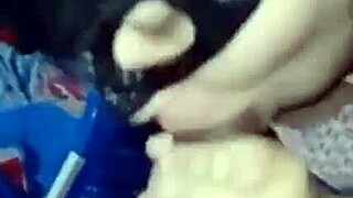 Brazilian wife sucks cuckold then offers ass to real stud without regret