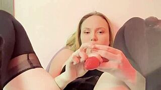 ever tried stuffing big toy plug in super narrow tight ass first time?