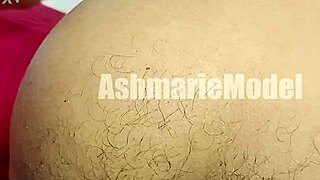 hairy armpits and legs tease with pussy spread wide