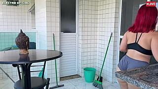 Called this hot maid and she stripped now i'm obsessed watching her body