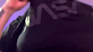 Whoa got so hot in gym stripped to bra sweat dripping down pussy