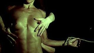 my hands explore her squirting brunette fantasy in dark seductive depths