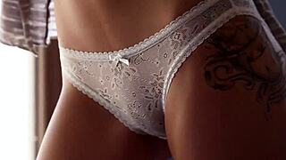 Skinny teen babes workout turns into huge cock 3some surprise