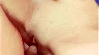 Elegant Milf Licks Cock in Homemade Lingerie Stockings POV Erotic Session