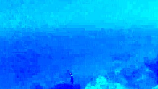 fish slurps up thick cum for liquid lunch