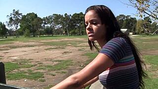 I crave Bambi Wolfe's shaved teen pussy during hot daytime solo sex sessions