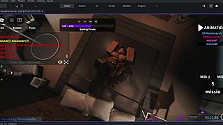 he fucks this gringa hard in roblox till creampie