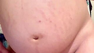 Pregnant Arab Wife Teases Hairy Wet Pussy on Webcam Begging for Fuck